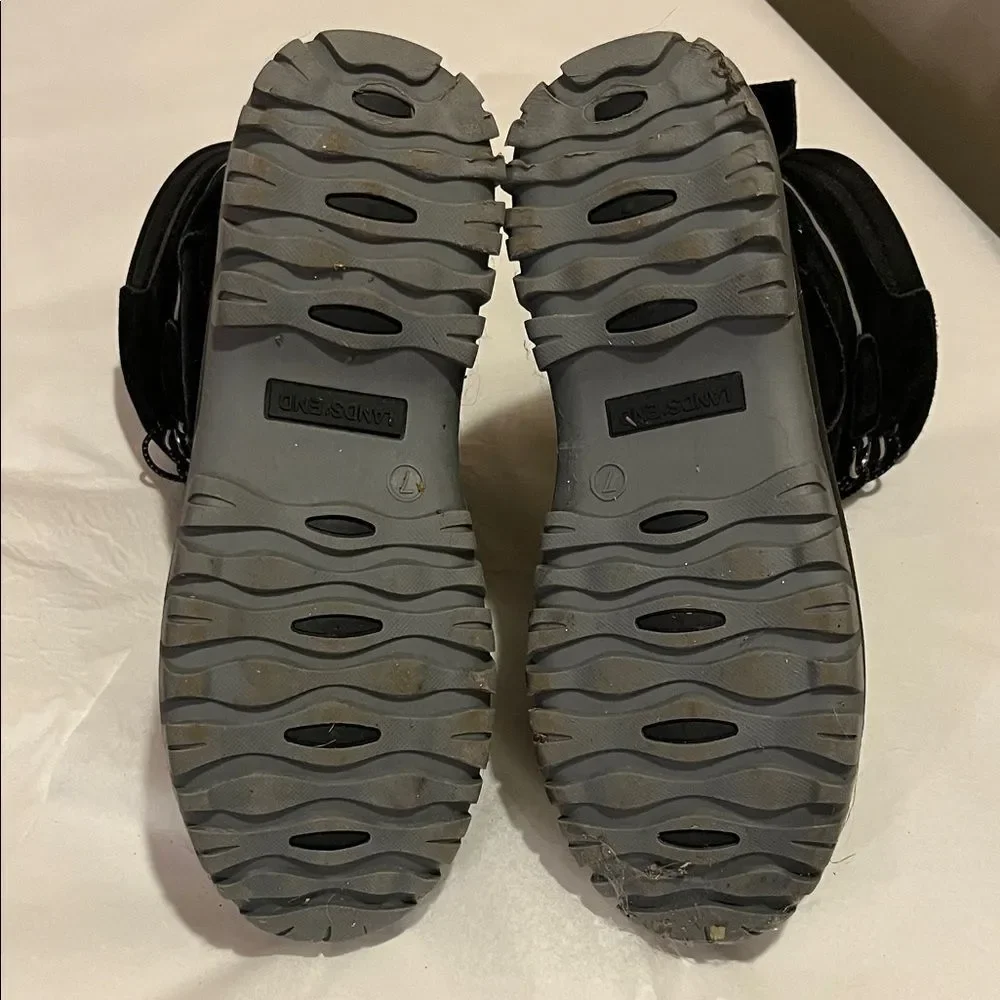 Lands' End Black Winter Boots